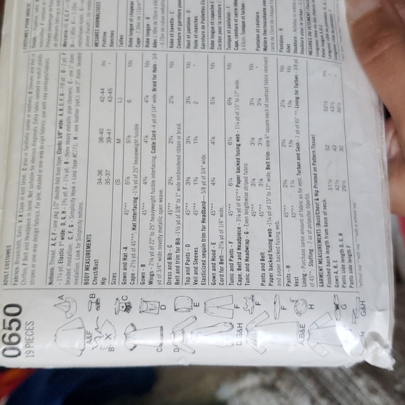 Bundle of sewing Costume Patterns - Picture 7 of 7